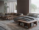 【マスターウォール/MASTERWAL / GOODS】のDANISH OTTOMAN / デニッシュ オットマン 7060 / 9060 張地:ドムス J32101 トープ(ファブリック4)、フレーム:ウォールナット組合せ|ID: prp329100000010593 ipo3291000000030179949