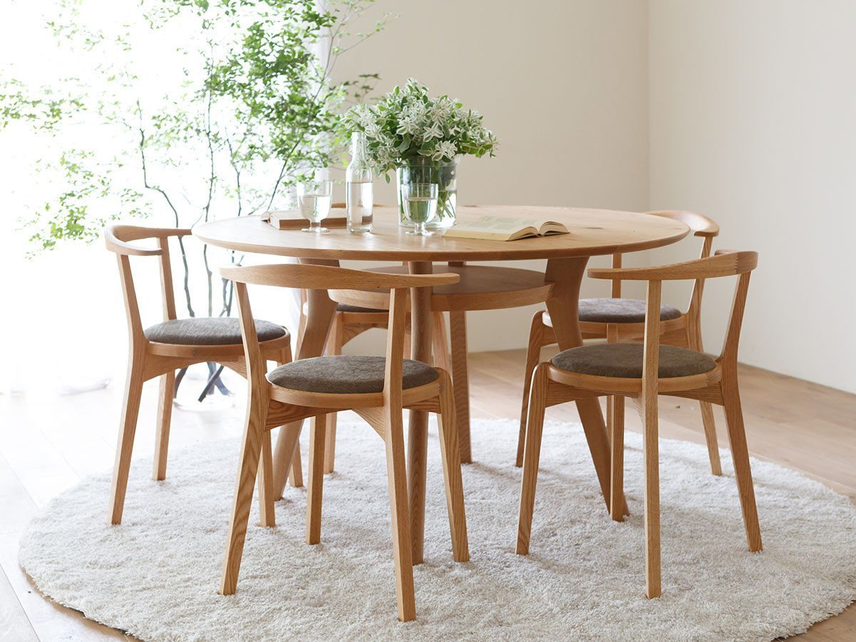 【ヒラシマ/HIRASHIMA / GOODS】のAGILE Circle Dining Table / アジレ サークルダイニングテーブル 人気、トレンドファッション・服の通販 founy(ファニー) 　コンパクト　Compact　テーブル　Table　パーティ　Party　ラウンド　Round　エレガント 上品　Elegant　ホーム・キャンプ・アウトドア・お取り寄せ　Home,Garden,Outdoor,Camping Gear　家具・インテリア　Furniture　テーブル　Table　ダイニングテーブル　Dining Table　other-6|ID: prp329100000010636 ipo3291000000031497355