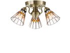 【フライミー ファクトリー/FLYMEe Factory / GOODS】のCUSTOM SERIES 3 Ceiling Lamp × Stained Glass Break / カスタムシリーズ 3灯シーリングランプ × ステンドグラス(ブレイク) 器具本体:ゴールド|ID:prp329100000010640