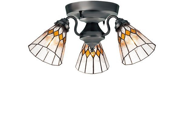 【フライミー ファクトリー/FLYMEe Factory / GOODS】のCUSTOM SERIES 3 Ceiling Lamp × Stained Glass Break / カスタムシリーズ 3灯シーリングランプ × ステンドグラス(ブレイク) 人気、トレンドファッション・服の通販 founy(ファニー) 　送料無料　Free Shipping　アンティーク　Antique　イエロー　Yellow　オレンジ　Orange　ハンド　Hand　ホーム・キャンプ・アウトドア・お取り寄せ　Home,Garden,Outdoor,Camping Gear　家具・インテリア　Home Furniture & Interior. Stylish & Functional Living Spaces　ライト・照明　Lighting & Light Fixtures　シーリングライト　Ceiling Light　 other-1|ID: prp329100000010640 ipo3291000000030243380