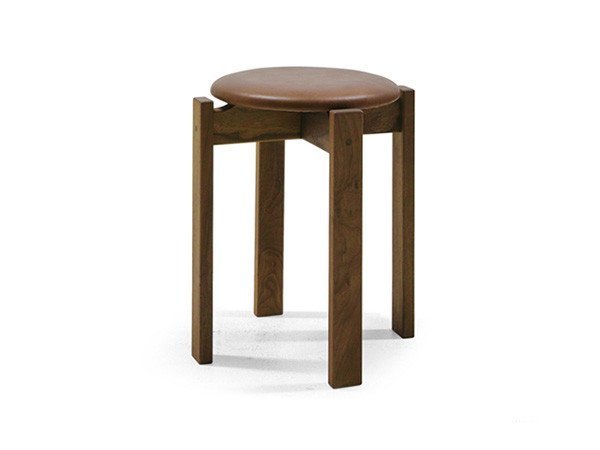 【マスターウォール/MASTERWAL / GOODS】のMARK STOOL / マーク スツール インテリア・キッズ・メンズ・レディースファッション・服の通販 founy(ファニー) 　送料無料　Free Shipping　クッション　Cushion　コンパクト　Compact　シンプル　Simple　ファブリック　Fabric　ホーム・キャンプ・アウトドア・お取り寄せ　Home,Garden,Outdoor,Camping Gear　家具・インテリア　Furniture　チェア・椅子　Chair　スツール　Stool　張地:パティーナ ダークブラウン(レザー8)、フレーム:ウォールナット(オイル塗装)|ID: prp329100000010743 ipo3291000000030175120