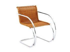 【ノル/Knoll / GOODS】 Mies van der Rohe Collection MR Chair with Arms / ミース ファン デル ローエ コレクション MR チェア アーム付(籐張り)人気、トレンドファッション・服の通販 founy(ファニー) 送料無料 Free Shipping クラシック Classic コレクション Collection ホーム・キャンプ・アウトドア・お取り寄せ Home,Garden,Outdoor,Camping Gear 家具・インテリア Furniture チェア・椅子 Chair ダイニングチェア Dining Chair |ID:prp329100000010764