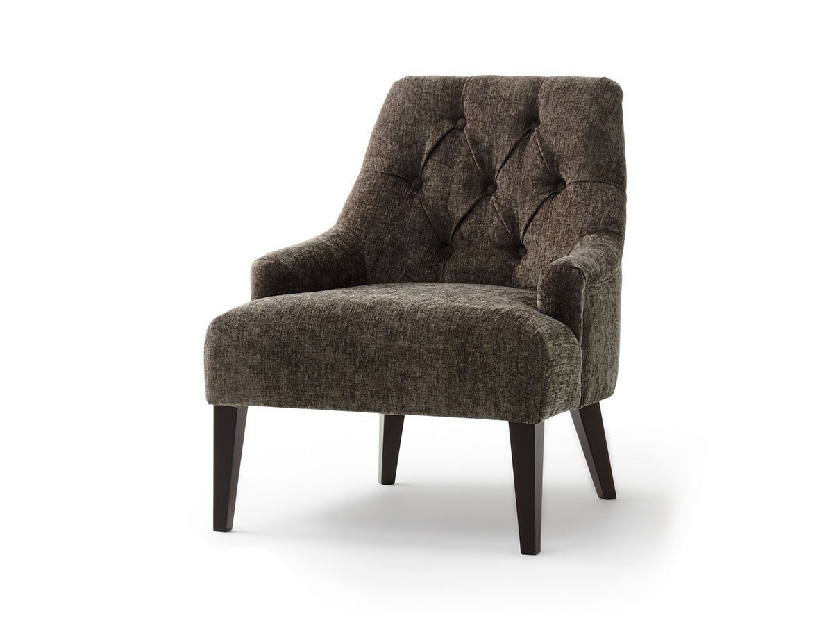 【フライミー ブラン/FLYMEe Blanc / GOODS】のLOUNGE CHAIR / ラウンジチェア n5933 インテリア・キッズ・メンズ・レディースファッション・服の通販 founy(ファニー) 　エレガント 上品　Elegant　クラシカル　Classical, Vintage-Inspired　スマート　Smart, Elegant　モダン　Modern, Contemporary　ラグジュアリー　Luxury, Elegant　ホーム・キャンプ・アウトドア・お取り寄せ　Home Living / Home & Lifestyle / Camping Gear / Outdoor Camping　家具・インテリア　Home Furniture & Interior. Stylish & Functional Living Spaces　チェア・椅子　Seating & Chairs　ラウンジチェア・リクライナー　Lounge Chairs / Recliners　張地:脚部ダークブラウン|ID: prp329100000010905 ipo3291000000034707117