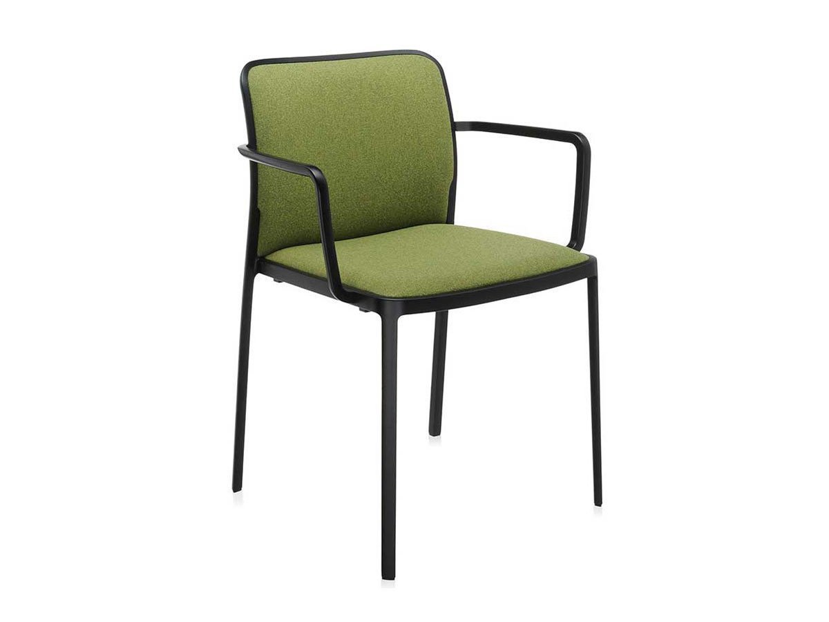 【カルテル/Kartell / GOODS】のAUDREY SOFT / オードリーソフトアーム トレヴィラ(ブラックフレーム) インテリア・キッズ・メンズ・レディースファッション・服の通販 founy(ファニー) 　送料無料　Free Shipping　ファブリック　Fabric, Textile　フレーム　Frame, Outline　ホーム・キャンプ・アウトドア・お取り寄せ　Home Living / Home & Lifestyle / Camping Gear / Outdoor Camping　家具・インテリア　Home Furniture & Interior. Stylish & Functional Living Spaces　チェア・椅子　Seating & Chairs　ダイニングチェア・木製チェア　Dining Chairs　張地:アシッドグリーン|ID: prp329100000010907 ipo3291000000035891623