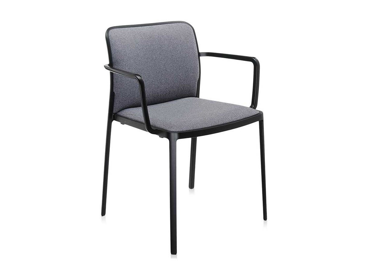 【カルテル/Kartell / GOODS】のAUDREY SOFT / オードリーソフトアーム トレヴィラ(ブラックフレーム) インテリア・キッズ・メンズ・レディースファッション・服の通販 founy(ファニー) 　送料無料　Free Shipping　ファブリック　Fabric, Textile　フレーム　Frame, Outline　ホーム・キャンプ・アウトドア・お取り寄せ　Home Living / Home & Lifestyle / Camping Gear / Outdoor Camping　家具・インテリア　Home Furniture & Interior. Stylish & Functional Living Spaces　チェア・椅子　Seating & Chairs　ダイニングチェア・木製チェア　Dining Chairs　張地:グレイ|ID: prp329100000010907 ipo3291000000035891625