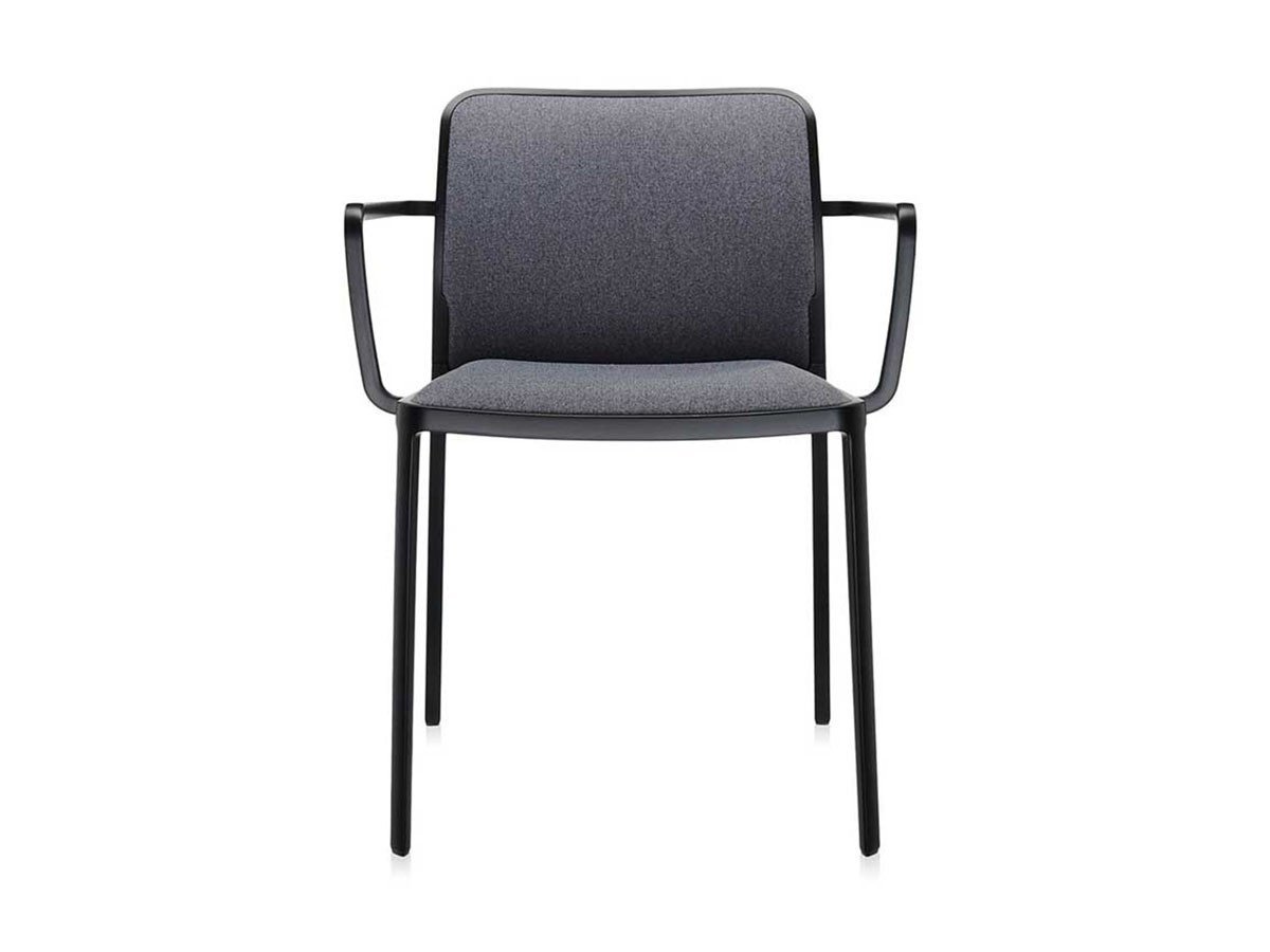 【カルテル/Kartell / GOODS】のAUDREY SOFT / オードリーソフトアーム トレヴィラ(ブラックフレーム) インテリア・キッズ・メンズ・レディースファッション・服の通販 founy(ファニー) 　送料無料　Free Shipping　ファブリック　Fabric, Textile　フレーム　Frame, Outline　ホーム・キャンプ・アウトドア・お取り寄せ　Home Living / Home & Lifestyle / Camping Gear / Outdoor Camping　家具・インテリア　Home Furniture & Interior. Stylish & Functional Living Spaces　チェア・椅子　Seating & Chairs　ダイニングチェア・木製チェア　Dining Chairs　張地:グレイ|ID: prp329100000010907 ipo3291000000035891645