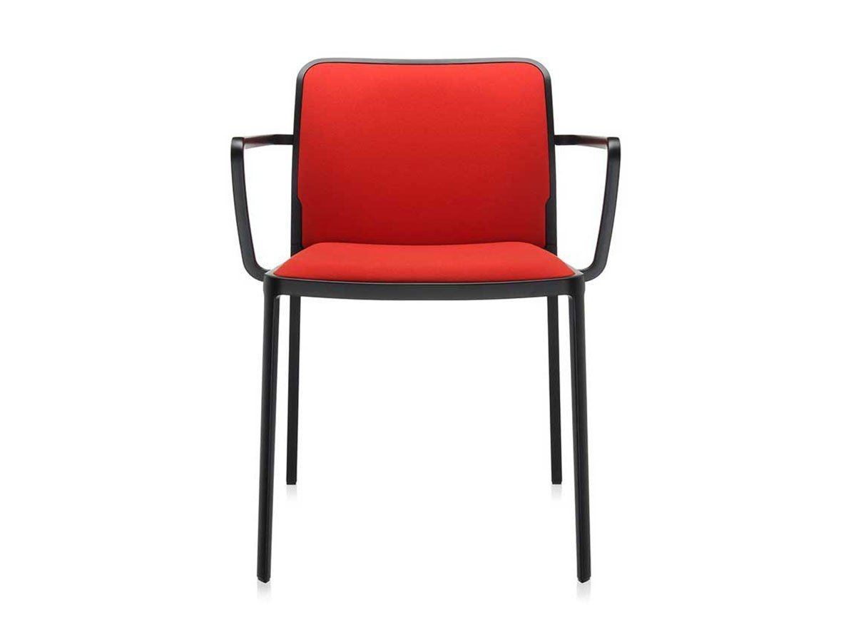 【カルテル/Kartell / GOODS】のAUDREY SOFT / オードリーソフトアーム トレヴィラ(ブラックフレーム) インテリア・キッズ・メンズ・レディースファッション・服の通販 founy(ファニー) 　送料無料　Free Shipping　ファブリック　Fabric, Textile　フレーム　Frame, Outline　ホーム・キャンプ・アウトドア・お取り寄せ　Home Living / Home & Lifestyle / Camping Gear / Outdoor Camping　家具・インテリア　Home Furniture & Interior. Stylish & Functional Living Spaces　チェア・椅子　Seating & Chairs　ダイニングチェア・木製チェア　Dining Chairs　張地:レッド|ID: prp329100000010907 ipo3291000000035891656