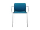 【カルテル/Kartell / GOODS】のAUDREY SOFT / オードリーソフトアーム トレヴィラ(ホワイトフレーム) 張地:ティール|ID:prp329100000010908