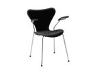 【フリッツ ハンセン/FRITZ HANSEN / GOODS】のSERIES 7 / セブンチェア フルパディング アームチェア ベルベット 3207 張地:BELFAST ナイトブラック(カテゴリー1)、脚部:クローム仕上|ID: prp329100000010939 ipo3291000000033451709