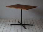 【グリニッチ オリジナル ファニチャー/greeniche original furniture / GOODS】のCafe Table / カフェテーブル 800 × 600 / 900 × 700 天板ウッド:チーク、脚部ブラック、サイズ:幅90 × 奥行70 × 高さ72.5cm|ID: prp329100000010948 ipo3291000000030238707
