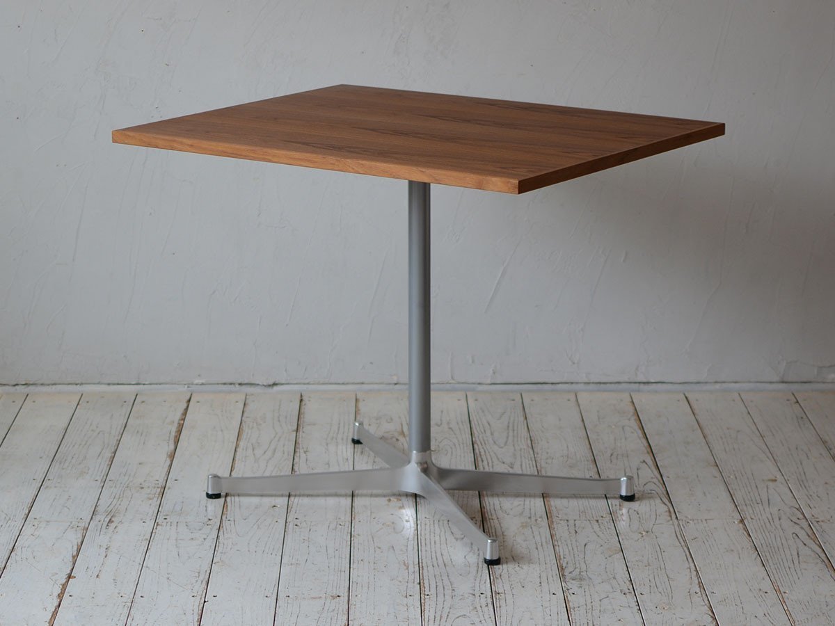 【グリニッチ オリジナル ファニチャー/greeniche original furniture / GOODS】のCafe Table / カフェテーブル 800 × 600 / 900 × 700 インテリア・キッズ・メンズ・レディースファッション・服の通販 founy(ファニー) 　オイル　Oil　スタンダード　Standard　センター　Center　テーブル　Table　人気　Popularity　おすすめ　Recommend　ホーム・キャンプ・アウトドア・お取り寄せ　Home,Garden,Outdoor,Camping Gear　家具・インテリア　Furniture　テーブル　Table　カフェテーブル　Cafe Table　天板ウッド:チーク、脚部シルバー、サイズ:幅90 × 奥行70 × 高さ72.5cm|ID: prp329100000010948 ipo3291000000030238714