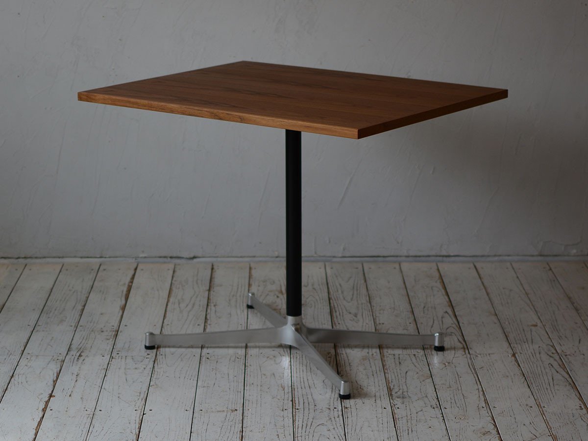 【グリニッチ オリジナル ファニチャー/greeniche original furniture / GOODS】のCafe Table / カフェテーブル 800 × 600 / 900 × 700 インテリア・キッズ・メンズ・レディースファッション・服の通販 founy(ファニー) 　オイル　Oil　スタンダード　Standard　センター　Center　テーブル　Table　人気　Popularity　おすすめ　Recommend　ホーム・キャンプ・アウトドア・お取り寄せ　Home,Garden,Outdoor,Camping Gear　家具・インテリア　Furniture　テーブル　Table　カフェテーブル　Cafe Table　天板ウッド:チーク、脚部ブラック × シルバー、サイズ:幅90 × 奥行70 × 高さ72.5cm|ID: prp329100000010948 ipo3291000000030238723