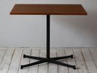 【グリニッチ オリジナル ファニチャー/greeniche original furniture / GOODS】のCafe Table / カフェテーブル 800 × 600 / 900 × 700 天板ウッド:チーク、脚部ブラック|ID: prp329100000010948 ipo3291000000030238927