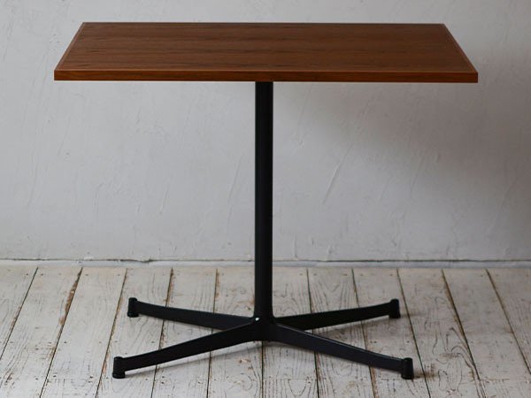 【グリニッチ オリジナル ファニチャー/greeniche original furniture / GOODS】のCafe Table / カフェテーブル 800 × 600 / 900 × 700 インテリア・キッズ・メンズ・レディースファッション・服の通販 founy(ファニー) 　オイル　Oil　スタンダード　Standard　センター　Center　テーブル　Table　人気　Popularity　おすすめ　Recommend　ホーム・キャンプ・アウトドア・お取り寄せ　Home,Garden,Outdoor,Camping Gear　家具・インテリア　Furniture　テーブル　Table　カフェテーブル　Cafe Table　天板ウッド:チーク、脚部ブラック|ID: prp329100000010948 ipo3291000000030238927