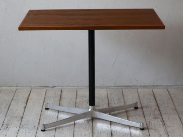 【グリニッチ オリジナル ファニチャー/greeniche original furniture / GOODS】のCafe Table / カフェテーブル 800 × 600 / 900 × 700 インテリア・キッズ・メンズ・レディースファッション・服の通販 founy(ファニー) 　オイル　Oil　スタンダード　Standard　センター　Center　テーブル　Table　人気　Popularity　おすすめ　Recommend　ホーム・キャンプ・アウトドア・お取り寄せ　Home,Garden,Outdoor,Camping Gear　家具・インテリア　Furniture　テーブル　Table　カフェテーブル　Cafe Table　天板ウッド:チーク、脚部ブラック × シルバー|ID: prp329100000010948 ipo3291000000030238939