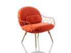【マジス/MAGIS / GOODS】のPINA Low Chair / ピーニャ ローチェア ナチュラル脚(クヴァドラ スティールカット) コーラルレッド|ID: prp329100000010959 ipo3291000000033463838