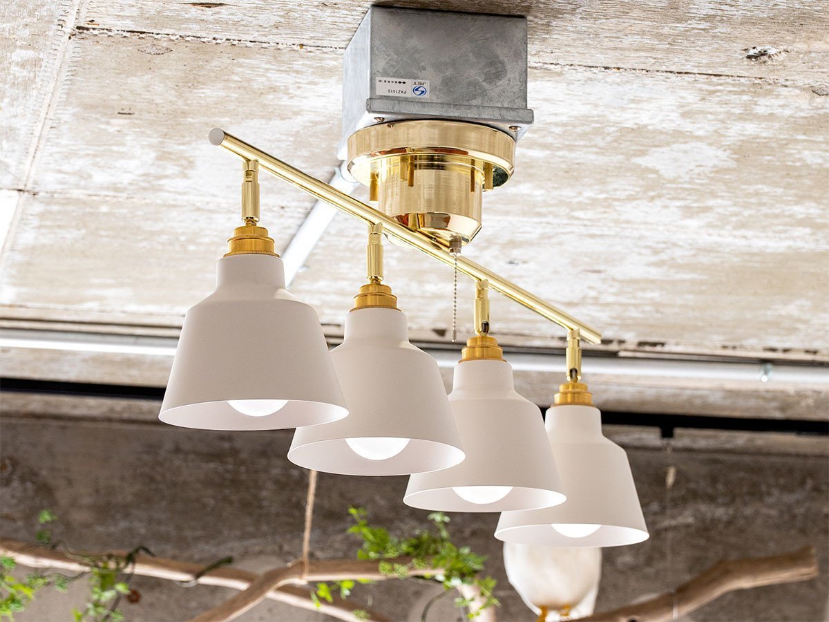 【フライミーパーラー/FLYMEe Parlor / GOODS】のCeiling Light / シーリングライト #105498 インテリア・キッズ・メンズ・レディースファッション・服の通販 founy(ファニー) 　バランス　Balance　メタリック　Metallic　リラックス　Relax　送料無料　Free Shipping　ホーム・キャンプ・アウトドア・お取り寄せ　Home,Garden,Outdoor,Camping Gear　家具・インテリア　Home Furniture & Interior. Stylish & Functional Living Spaces　ライト・照明　Lighting & Light Fixtures　シーリングライト　Ceiling Light　本体ブラス、シェードホワイト|ID: prp329100000011019 ipo3291000000030239446