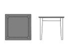 【デ モード/DE MODE / GOODS】のSQUARE TABLE / スクエアテーブル 塗装箇所:天板|ID: prp329100000011068 ipo3291000000021745128
