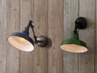 【フライミー ファクトリー/FLYMEe Factory / GOODS】のCUSTOM SERIES Engineer Wall Lamp S × Railroad Mini / カスタムシリーズ エンジニアウォールランプS × レイルロードミニ 右:本商品(器具本体:ブラック、シェード:黒フチ+グリーン)|ID: prp329100000011177 ipo3291000000030234790