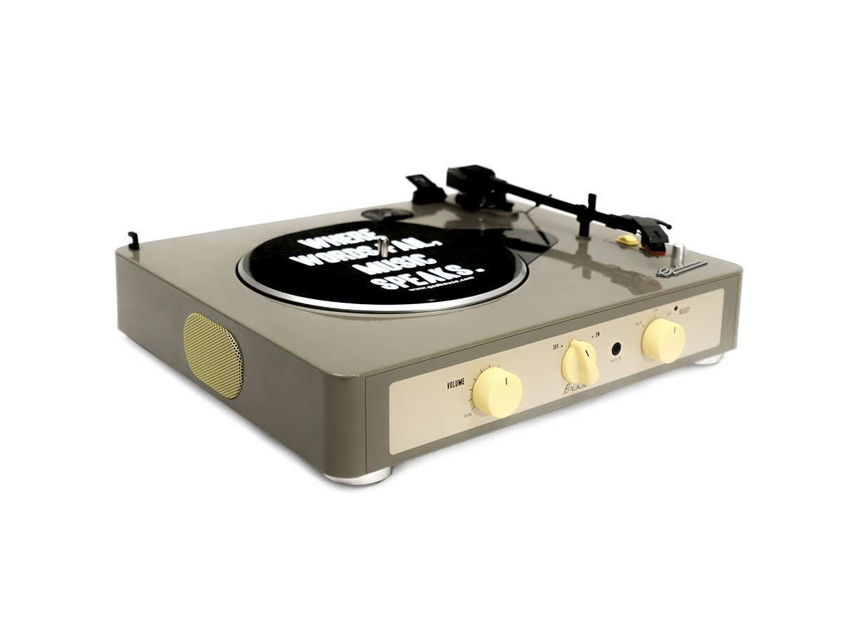 【フライミーパーラー/FLYMEe Parlor / GOODS】のGadhouse BRAD RETRO RECORD PLAYER / ガッドハウス ブラッド レトロ レコードプレーヤー インテリア・キッズ・メンズ・レディースファッション・服の通販 founy(ファニー) 　送料無料　Free Shipping　スマート　Smart　フォルム　Form　ホーム・キャンプ・アウトドア・お取り寄せ　Home,Garden,Outdoor,Camping Gear　家具・インテリア　Furniture　その他 インテリア雑貨、家具　Furniture, Interior, Others　グレー 参考イメージ|ID: prp329100000754531 ipo3291000000007895172