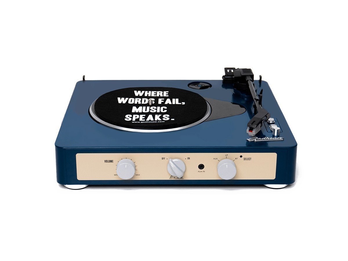 【フライミーパーラー/FLYMEe Parlor / GOODS】のGadhouse BRAD RETRO RECORD PLAYER / ガッドハウス ブラッド レトロ レコードプレーヤー インテリア・キッズ・メンズ・レディースファッション・服の通販 founy(ファニー) 　送料無料　Free Shipping　スマート　Smart　フォルム　Form　ホーム・キャンプ・アウトドア・お取り寄せ　Home,Garden,Outdoor,Camping Gear　家具・インテリア　Furniture　その他 インテリア雑貨、家具　Furniture, Interior, Others　ネイビー 参考イメージ|ID: prp329100000754531 ipo3291000000011177741