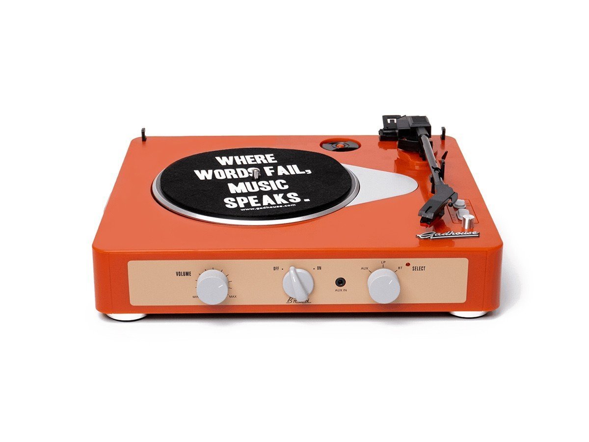 【フライミーパーラー/FLYMEe Parlor / GOODS】のGadhouse BRAD RETRO RECORD PLAYER / ガッドハウス ブラッド レトロ レコードプレーヤー インテリア・キッズ・メンズ・レディースファッション・服の通販 founy(ファニー) 　送料無料　Free Shipping　スマート　Smart　フォルム　Form　ホーム・キャンプ・アウトドア・お取り寄せ　Home,Garden,Outdoor,Camping Gear　家具・インテリア　Furniture　その他 インテリア雑貨、家具　Furniture, Interior, Others　タンジェリン 参考イメージ|ID: prp329100000754531 ipo3291000000011177742