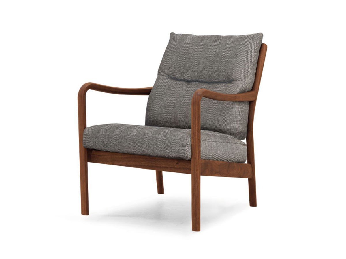 【マスターウォール/MASTERWAL / GOODS】のBLUEPRINT LOW BACK LOUNGE CHAIR / ブループリント ローバック ラウンジチェア インテリア・キッズ・メンズ・レディースファッション・服の通販 founy(ファニー) 　送料無料　Free Shipping　なめらか　Smooth　クッション　Cushion　ダウン　Down　ハーフ　Half　フィット　Fit　プリント　Print　ホーム・キャンプ・アウトドア・お取り寄せ　Home,Garden,Outdoor,Camping Gear　家具・インテリア　Furniture　チェア・椅子　Chair　ラウンジチェア　Lounge Chair　張地:A783 0011 ブラック&リネン(ファブリック5)、フレーム:ウォールナット|ID: prp329100000909211 ipo3291000000030179071