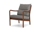 【マスターウォール/MASTERWAL / GOODS】のBLUEPRINT LOW BACK LOUNGE CHAIR / ブループリント ローバック ラウンジチェア 張地:A783 0011 ブラック&リネン(ファブリック5)、フレーム:ウォールナット|ID: prp329100000909211 ipo3291000000033727198