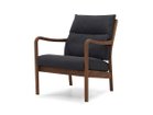 【マスターウォール/MASTERWAL / GOODS】のBLUEPRINT LOW BACK LOUNGE CHAIR / ブループリント ローバック ラウンジチェア 張地:デュオ 55ブラック(ファブリック3)、フレーム:ウォールナット|ID: prp329100000909211 ipo3291000000033727203