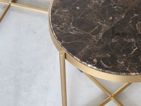 【ノットアンティークス/knot antiques / CRASH GATE / GOODS】のMARBLE COFFEE TABLE / マーブル コーヒーテーブル 直径60cm 人気、トレンドファッション・服の通販 founy(ファニー) 　アンティーク　Antique　テーブル　Table　フレーム　Flame　マーブル　Marble　ホーム・キャンプ・アウトドア・お取り寄せ　Home,Garden,Outdoor,Camping Gear　家具・インテリア　Furniture　テーブル　Table　ローテーブル・センターテーブル　Low Table/Center Table　other-4|ID: prp329100000916721 ipo3291000000031525665