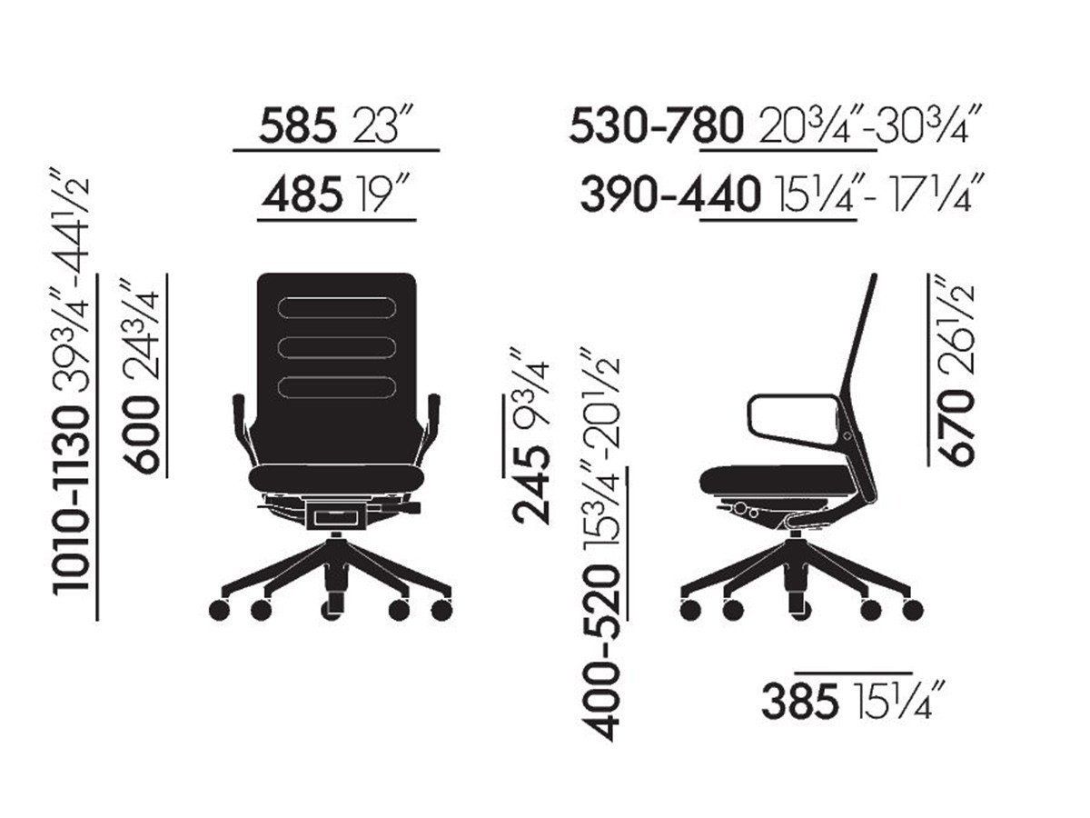 【ヴィトラ/Vitra / GOODS】のAC 5 Work / AC 5 ワーク インテリア・キッズ・メンズ・レディースファッション・服の通販 founy(ファニー) 　イタリア　Italy　ファブリック　Fabric, Textile　フォルム　Silhouette, Form　フレーム　Frame, Outline　ミラノ　Milano Style, Italian-Inspired　モダン　Modern, Contemporary　ワーク　Workwear, Utility Style　送料無料　Free Shipping　エレガント 上品　Elegant　ホーム・キャンプ・アウトドア・お取り寄せ　Home Living / Home & Lifestyle / Camping Gear / Outdoor Camping　家具・インテリア　Home Furniture & Interior. Stylish & Functional Living Spaces　チェア・椅子　Seating & Chairs　オフィスチェア・在宅ワーク用チェア　Office & Desk Chairs　寸法図「固定式リングアームレスト」|ID: prp329100000964811 ipo3291000000033315070