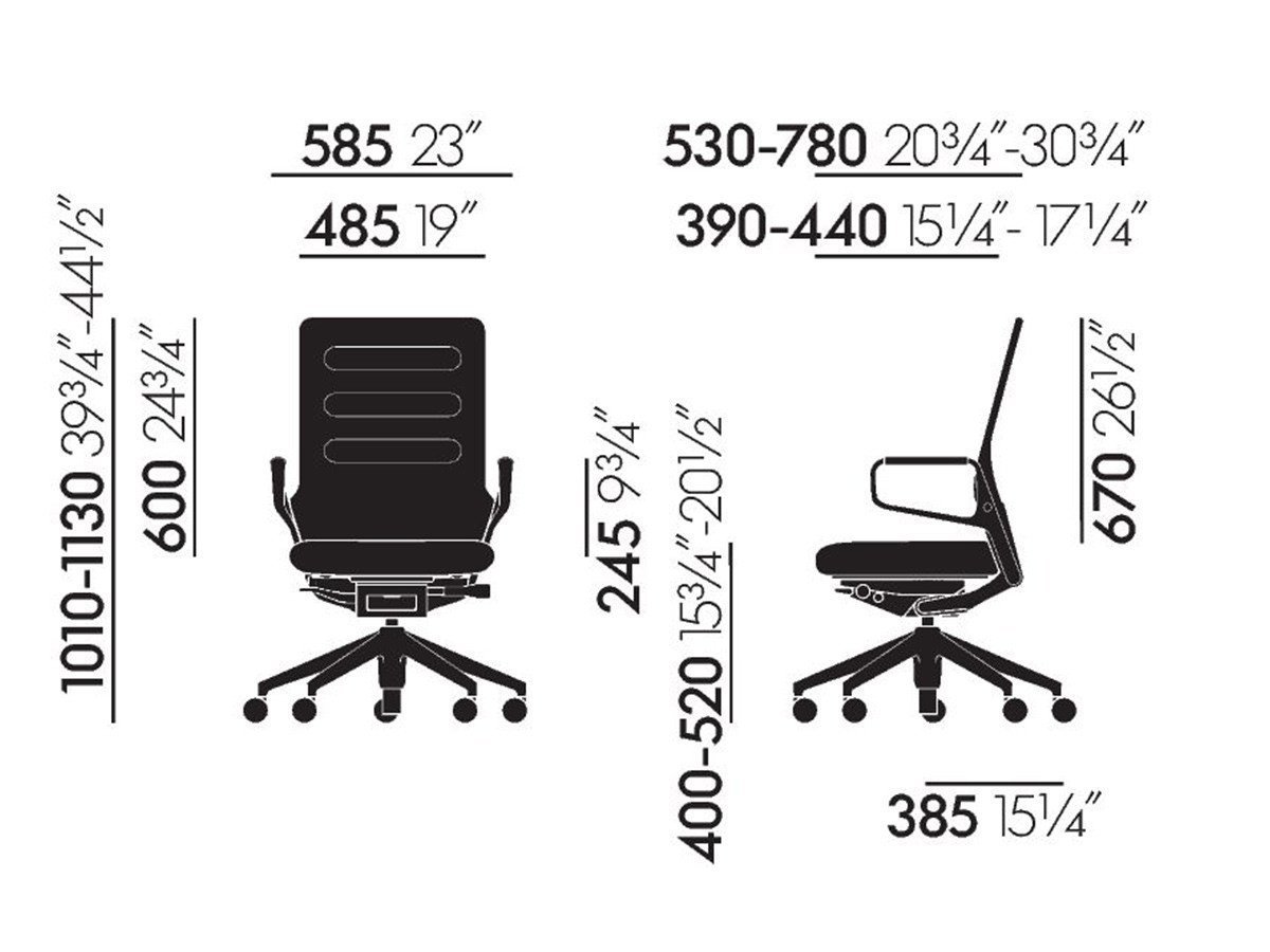 【ヴィトラ/Vitra / GOODS】のAC 5 Work / AC 5 ワーク インテリア・キッズ・メンズ・レディースファッション・服の通販 founy(ファニー) 　イタリア　Italy　ファブリック　Fabric, Textile　フォルム　Silhouette, Form　フレーム　Frame, Outline　ミラノ　Milano Style, Italian-Inspired　モダン　Modern, Contemporary　ワーク　Workwear, Utility Style　送料無料　Free Shipping　エレガント 上品　Elegant　ホーム・キャンプ・アウトドア・お取り寄せ　Home Living / Home & Lifestyle / Camping Gear / Outdoor Camping　家具・インテリア　Home Furniture & Interior. Stylish & Functional Living Spaces　チェア・椅子　Seating & Chairs　オフィスチェア・在宅ワーク用チェア　Office & Desk Chairs　寸法図「固定式リングアームレスト(レザー張り)」|ID: prp329100000964811 ipo3291000000035267373