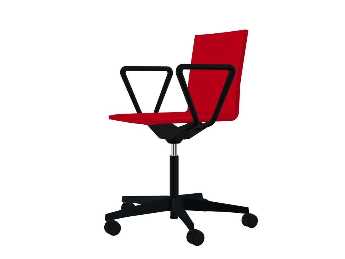 【ヴィトラ/Vitra / GOODS】の.04 / ゼロフォー スタジオチェア アームレスト付 インテリア・キッズ・メンズ・レディースファッション・服の通販 founy(ファニー) 　送料無料　Free Shipping　なめらか　Smooth, Silky Texture　シンプル　Simple, Minimal　ホーム・キャンプ・アウトドア・お取り寄せ　Home Living / Home & Lifestyle / Camping Gear / Outdoor Camping　家具・インテリア　Home Furniture & Interior. Stylish & Functional Living Spaces　チェア・椅子　Seating & Chairs　オフィスチェア・在宅ワーク用チェア　Office & Desk Chairs　シートブライトレッド、ベースタイプ:カーペット用ハードキャスター|ID: prp329100000964813 ipo3291000000030232479
