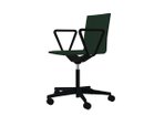 【ヴィトラ/Vitra / GOODS】の.04 / ゼロフォー スタジオチェア アームレスト付 シートダークグリーン、ベースタイプ:カーペット用ハードキャスター|ID: prp329100000964813 ipo3291000000035202990