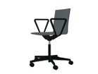 【ヴィトラ/Vitra / GOODS】の.04 / ゼロフォー スタジオチェア アームレスト付 シートダークグレー、ベースタイプ:カーペット用ハードキャスター|ID: prp329100000964813 ipo3291000000035202996