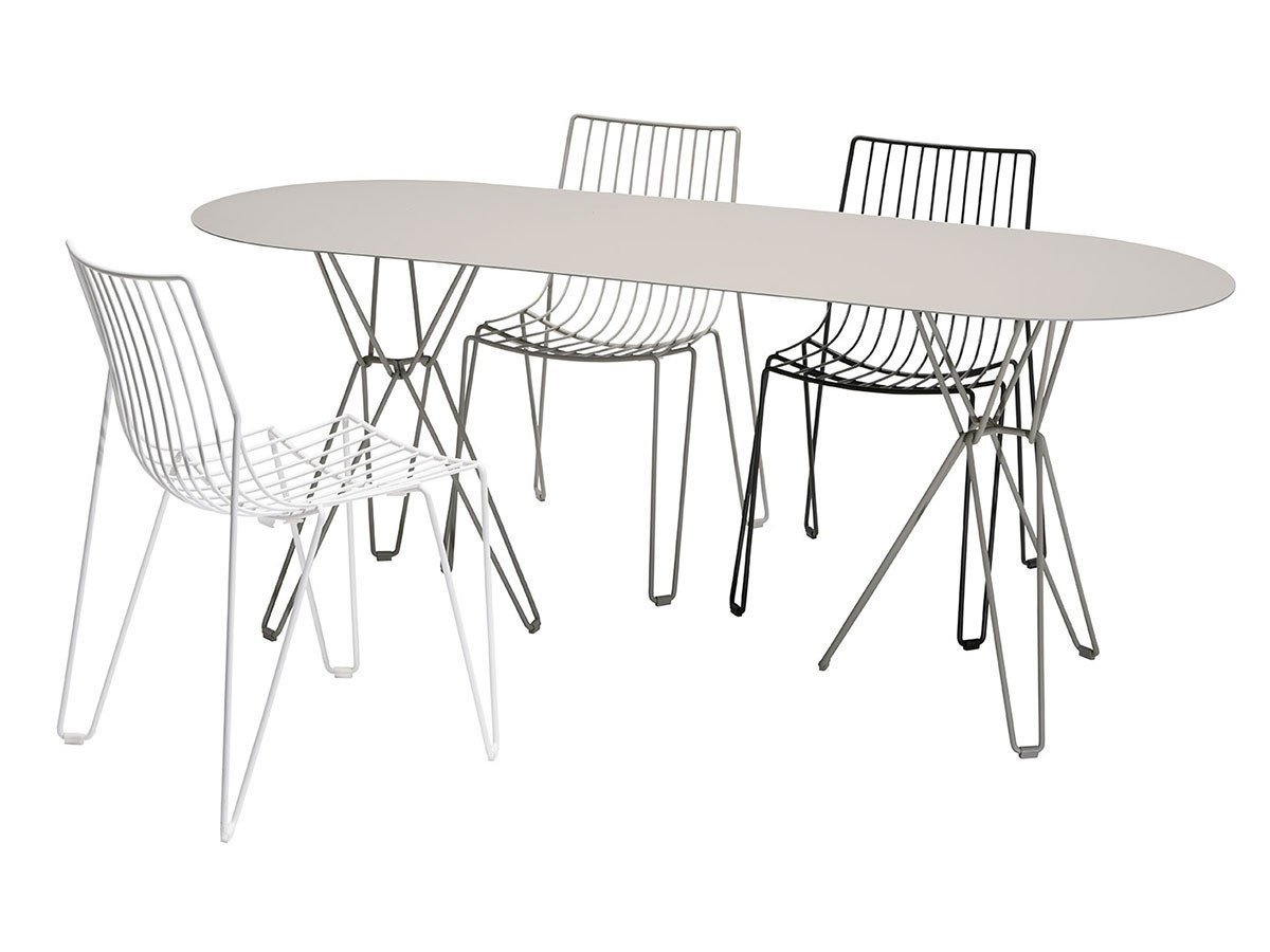 【マスプロダクションズ/MASSPRODUCTIONS / GOODS】のTIO DINING TABLE / ティオ ダイニングテーブル オーバル 175 × 70 人気、トレンドファッション・服の通販 founy(ファニー) 　オーバル　Oval Design　コンパクト　Compact, Small Size　スリム　Slim, Slim Fit　テーブル　Table, Dining Table　ホーム・キャンプ・アウトドア・お取り寄せ　Home Living / Home & Lifestyle / Camping Gear / Outdoor Camping　家具・インテリア　Home Furniture & Interior. Stylish & Functional Living Spaces　テーブル　Dining, Coffee & Side Tables　ダイニングテーブル・食卓テーブル　Dining Tables　other-4|ID: prp329100000980682 ipo3291000000031525208