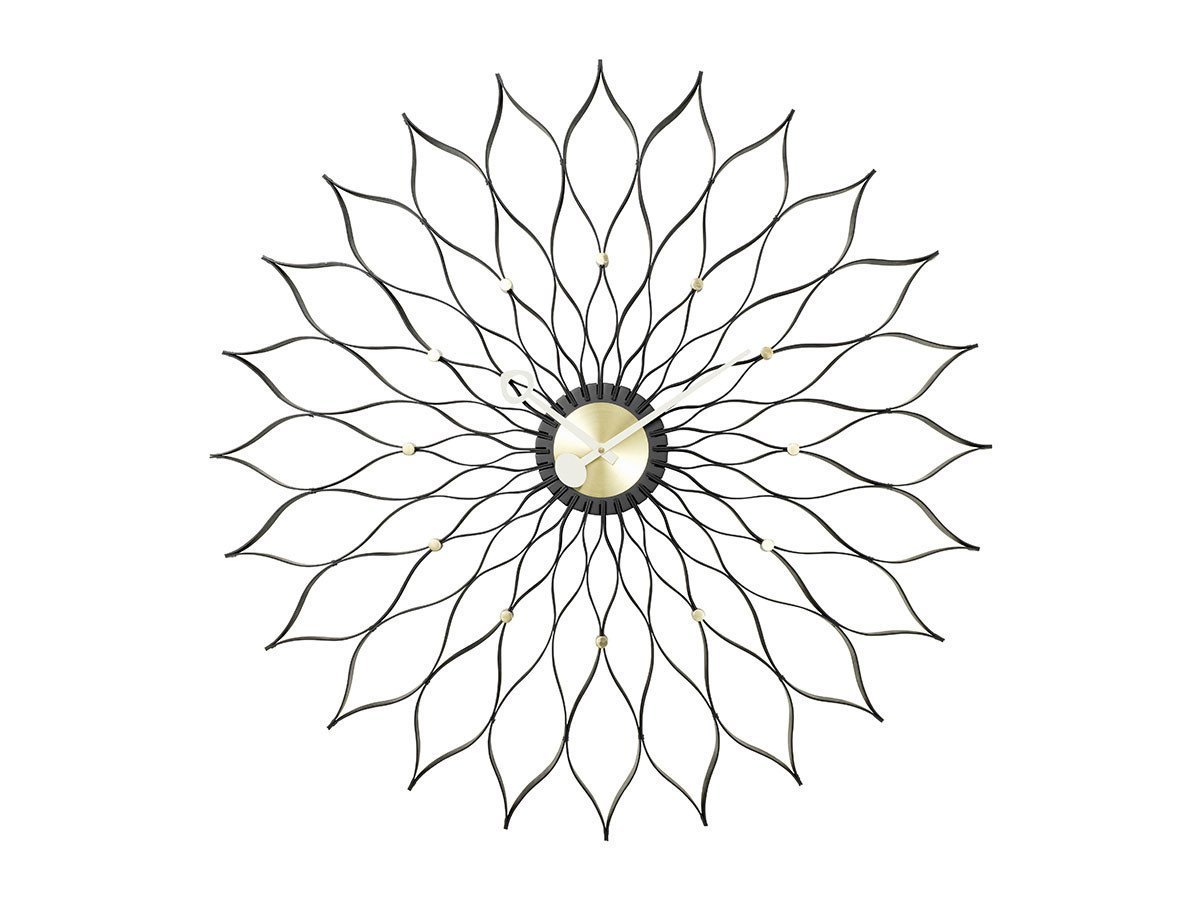 【ヴィトラ/Vitra / GOODS】のWall Clocks Sunflower Clock / ウォール クロック サンフラワー クロック インテリア・キッズ・メンズ・レディースファッション・服の通販 founy(ファニー) 　腕時計　Wristwatch　コレクション　Collection, Seasonal Line　時計　Watch, Wristwatch　送料無料　Free Shipping　ホーム・キャンプ・アウトドア・お取り寄せ　Home Living / Home & Lifestyle / Camping Gear / Outdoor Camping　家具・インテリア　Home Furniture & Interior. Stylish & Functional Living Spaces　その他 インテリア雑貨、家具　Home Decor & Furniture Extras　ブラックアッシュ / ブラス|ID: prp329100001020766 ipo3291000000030229755