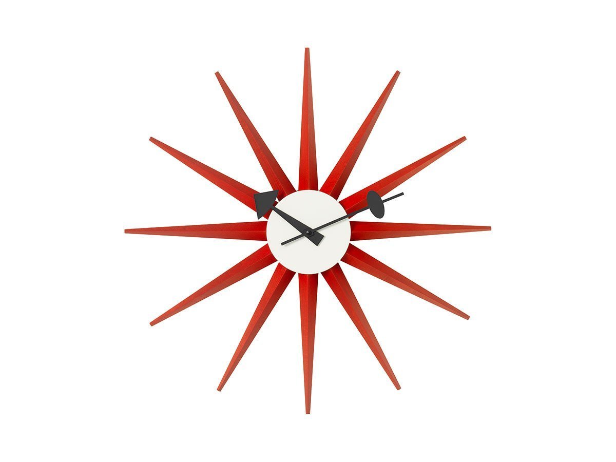 【ヴィトラ/Vitra / GOODS】のWall Clocks Sunburst Clock / ウォール クロック サンバースト クロック インテリア・キッズ・メンズ・レディースファッション・服の通販 founy(ファニー) 　腕時計　Wristwatch　コレクション　Collection, Seasonal Line　時計　Watch, Wristwatch　送料無料　Free Shipping　ホーム・キャンプ・アウトドア・お取り寄せ　Home Living / Home & Lifestyle / Camping Gear / Outdoor Camping　家具・インテリア　Home Furniture & Interior. Stylish & Functional Living Spaces　その他 インテリア雑貨、家具　Home Decor & Furniture Extras　レッド|ID: prp329100001020767 ipo3291000000030229809