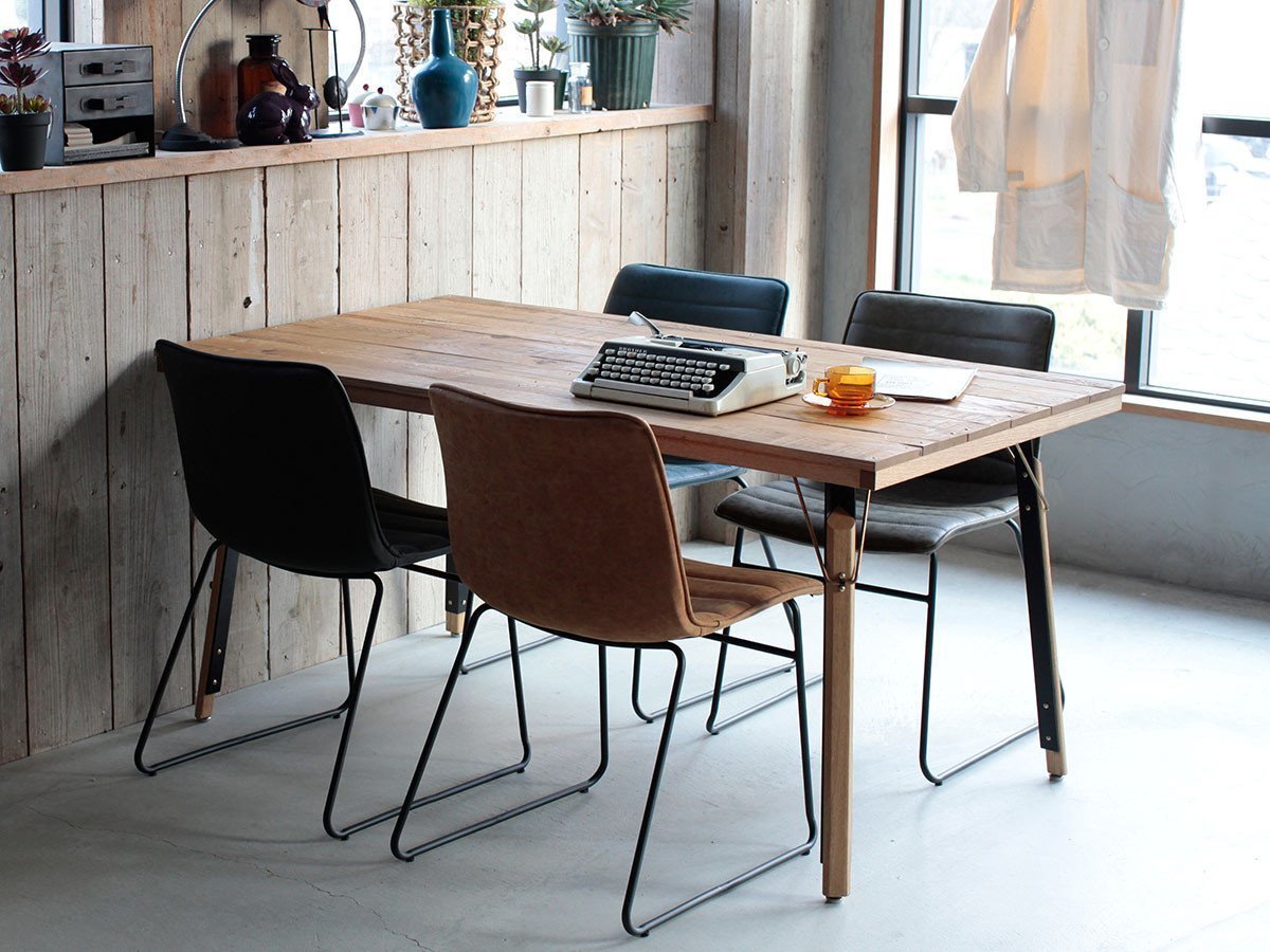 【イージーライフ/Easy Life / GOODS】のMEATH DINING TABLE / ミース ダイニングテーブル スクエア天板 + No.6脚(クラフト脚) インテリア・キッズ・メンズ・レディースファッション・服の通販 founy(ファニー) 　オイル　Body Oil　カラフル　Colorful Design　コーティング　Coating, Coated Finish　スクエア　Square, Square Shape　テーブル　Table, Dining Table　ビンテージ　Vintage, Retro Style　ベーシック　Basic, Essential　おすすめ　Recommended / Our Picks　ホーム・キャンプ・アウトドア・お取り寄せ　Home Living / Home & Lifestyle / Camping Gear / Outdoor Camping　家具・インテリア　Home Furniture & Interior. Stylish & Functional Living Spaces　テーブル　Dining, Coffee & Side Tables　ダイニングテーブル・食卓テーブル　Dining Tables　脚部参考イメージ|ID: prp329100001136773 ipo3291000000033668628