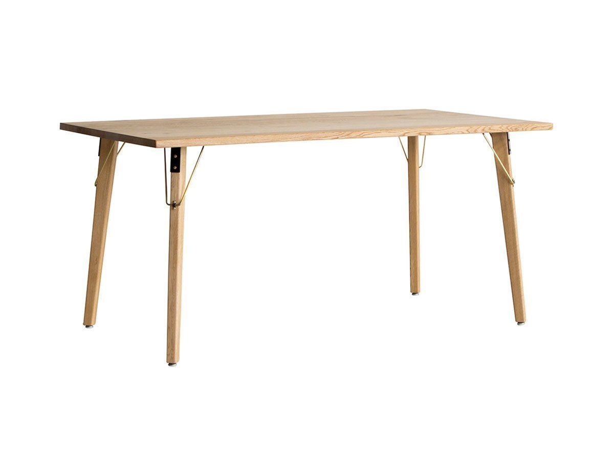 【イージーライフ/Easy Life / GOODS】のMEATH DINING TABLE / ミース ダイニングテーブル スクエア天板 + No.3脚(ブラス脚) インテリア・キッズ・メンズ・レディースファッション・服の通販 founy(ファニー) 　オイル　Oil　コーティング　Coating　スクエア　Square　スタッズ　Studs　テーブル　Table　ビンテージ　Vintage　ベーシック　Basic　メタリック　Metallic　ホーム・キャンプ・アウトドア・お取り寄せ　Home,Garden,Outdoor,Camping Gear　家具・インテリア　Furniture　テーブル　Table　ダイニングテーブル　Dining Table　サイズ:幅150cm|ID: prp329100001136777 ipo3291000000029330209