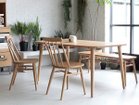 【イージーライフ/Easy Life / GOODS】のMEATH DINING TABLE / ミース ダイニングテーブル スクエア天板 + No.2脚(木丸脚) 脚部参考イメージ(サイズ:幅150cm)|ID: prp329100001136779 ipo3291000000033263486
