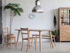 【イージーライフ/Easy Life / GOODS】のMEATH DINING TABLE / ミース ダイニングテーブル スクエア天板 + No.1脚(木角脚) サイズ:幅150cm|ID: prp329100001136780 ipo3291000000029330242