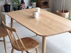 【イージーライフ/Easy Life / GOODS】のMEATH DINING TABLE / ミース ダイニングテーブル カーブ天板 + No.6脚(クラフト脚) 天板参考イメージ(サイズ:幅150cm)|ID: prp329100001136781 ipo3291000000029330194