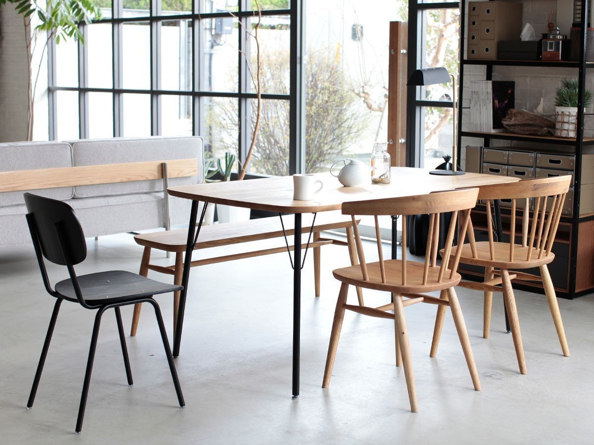 【イージーライフ/Easy Life / GOODS】のMEATH DINING TABLE / ミース ダイニングテーブル カーブ天板 + No.5脚(アイアン脚) 人気、トレンドファッション・服の通販 founy(ファニー) 　オイル　Body Oil　コーティング　Coating, Coated Finish　テーブル　Table, Dining Table　バランス　Balance, Style Balance　ベーシック　Basic, Essential　ホーム・キャンプ・アウトドア・お取り寄せ　Home Living / Home & Lifestyle / Camping Gear / Outdoor Camping　家具・インテリア　Home Furniture & Interior. Stylish & Functional Living Spaces　テーブル　Dining, Coffee & Side Tables　ダイニングテーブル・食卓テーブル　Dining Tables　other-5|ID: prp329100001136782 ipo3291000000031524519