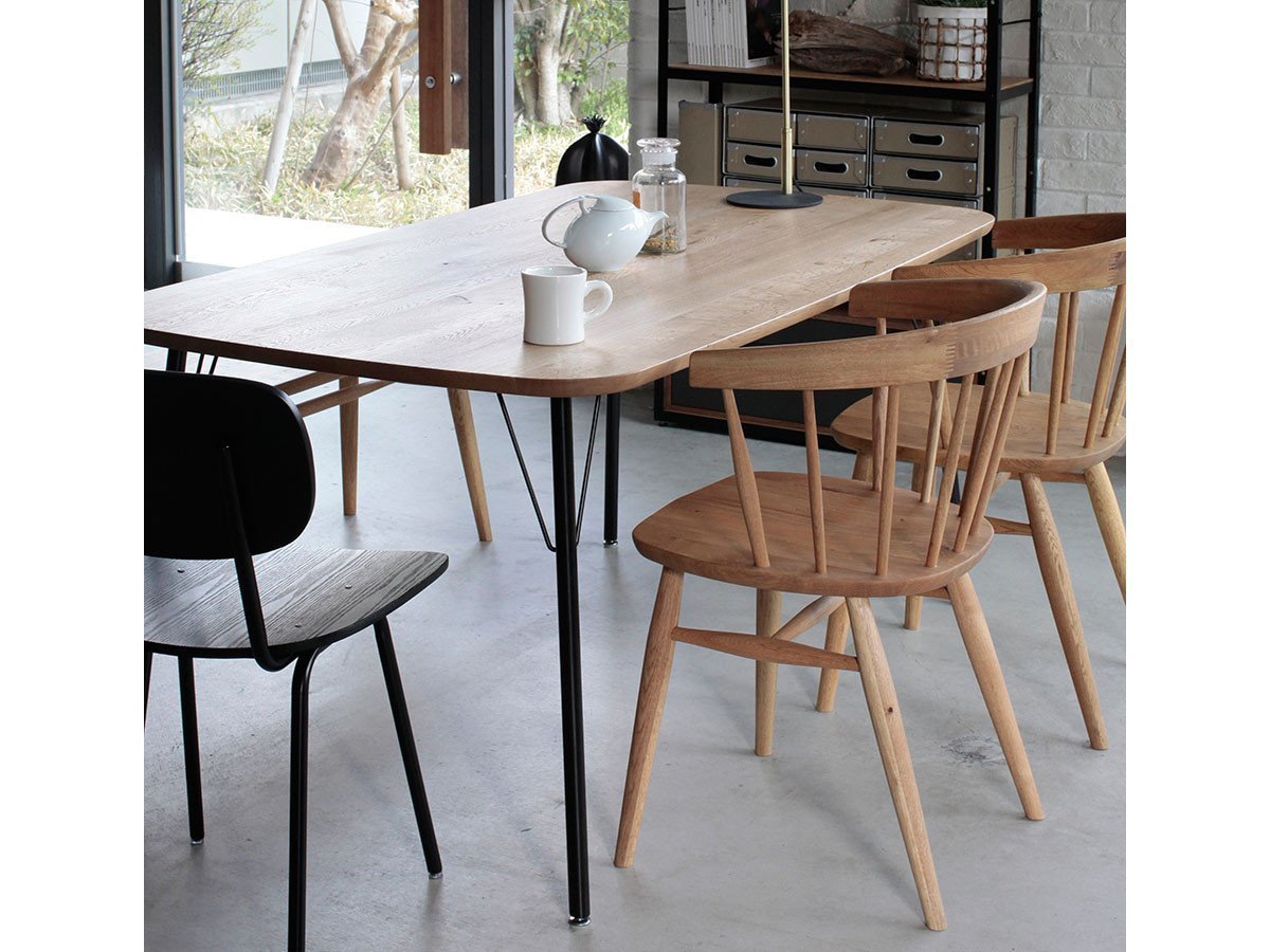 【イージーライフ/Easy Life / GOODS】のMEATH DINING TABLE / ミース ダイニングテーブル カーブ天板 + No.5脚(アイアン脚) 人気、トレンドファッション・服の通販 founy(ファニー) 　オイル　Body Oil　コーティング　Coating, Coated Finish　テーブル　Table, Dining Table　バランス　Balance, Style Balance　ベーシック　Basic, Essential　ホーム・キャンプ・アウトドア・お取り寄せ　Home Living / Home & Lifestyle / Camping Gear / Outdoor Camping　家具・インテリア　Home Furniture & Interior. Stylish & Functional Living Spaces　テーブル　Dining, Coffee & Side Tables　ダイニングテーブル・食卓テーブル　Dining Tables　other-6|ID: prp329100001136782 ipo3291000000031524521