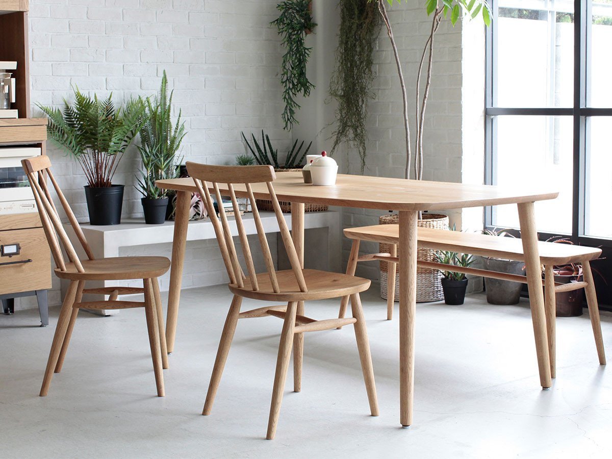 【イージーライフ/Easy Life / GOODS】のMEATH DINING TABLE / ミース ダイニングテーブル カーブ天板 + No.2脚(木丸脚) 人気、トレンドファッション・服の通販 founy(ファニー) 　オイル　Body Oil　コーティング　Coating, Coated Finish　テーブル　Table, Dining Table　ベーシック　Basic, Essential　ホーム・キャンプ・アウトドア・お取り寄せ　Home Living / Home & Lifestyle / Camping Gear / Outdoor Camping　家具・インテリア　Home Furniture & Interior. Stylish & Functional Living Spaces　テーブル　Dining, Coffee & Side Tables　ダイニングテーブル・食卓テーブル　Dining Tables　other-4|ID: prp329100001136784 ipo3291000000031524533