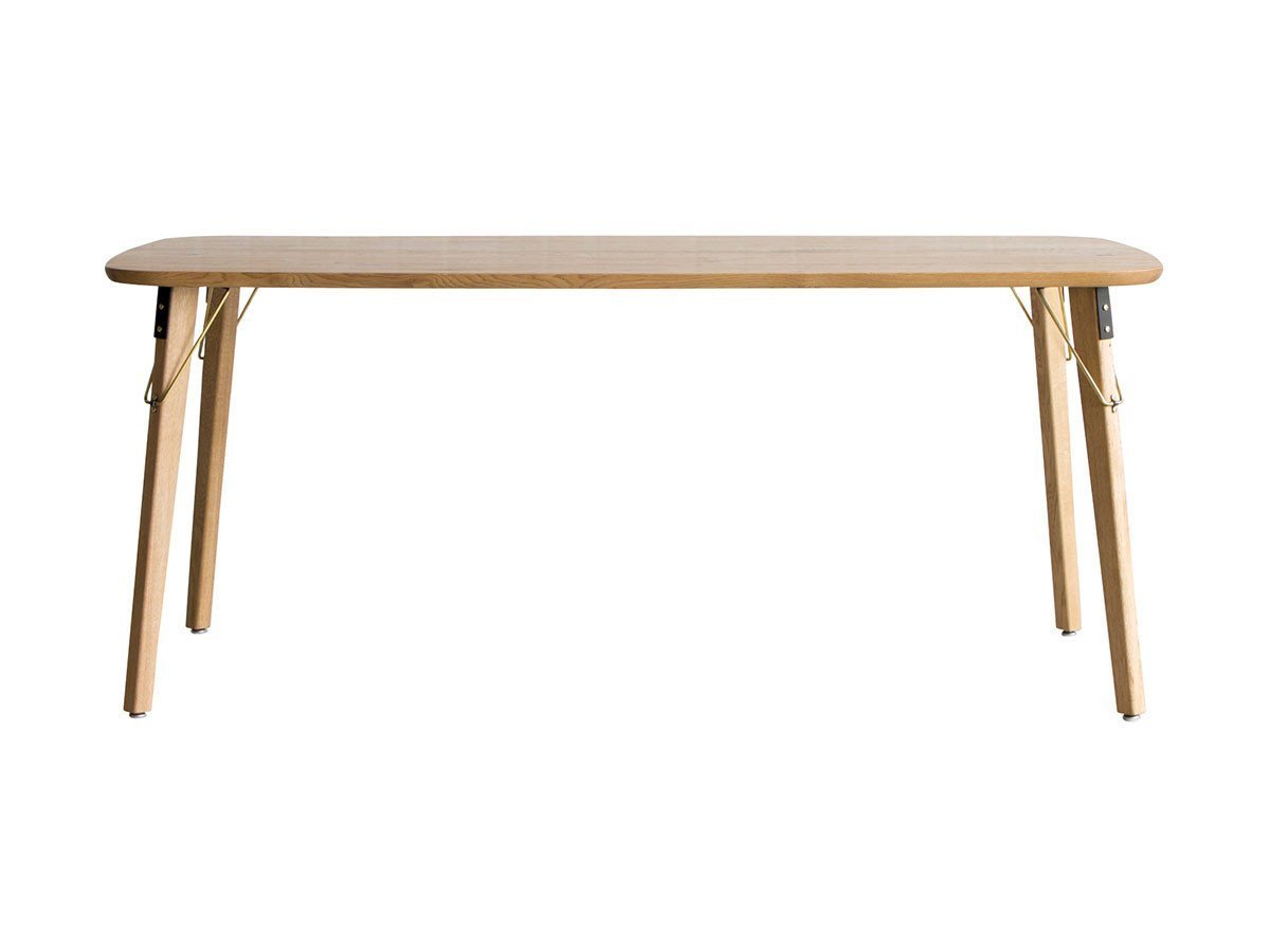 【イージーライフ/Easy Life / GOODS】のMEATH DINING TABLE / ミース ダイニングテーブル カーブ天板 + No.3脚(ブラス脚) インテリア・キッズ・メンズ・レディースファッション・服の通販 founy(ファニー) 　オイル　Oil　コーティング　Coating　スタッズ　Studs　テーブル　Table　ビンテージ　Vintage　ベーシック　Basic　メタリック　Metallic　ホーム・キャンプ・アウトドア・お取り寄せ　Home,Garden,Outdoor,Camping Gear　家具・インテリア　Furniture　テーブル　Table　ダイニングテーブル　Dining Table　サイズ:幅170cm|ID: prp329100001136786 ipo3291000000029330139