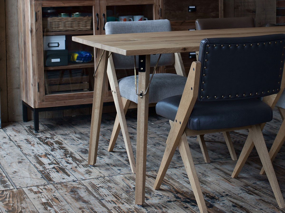 【イージーライフ/Easy Life / GOODS】のMEATH DINING TABLE / ミース ダイニングテーブル カーブ天板 + No.3脚(ブラス脚) インテリア・キッズ・メンズ・レディースファッション・服の通販 founy(ファニー) 　オイル　Body Oil　コーティング　Coating, Coated Finish　スタッズ　Studs, Metal Accents　テーブル　Table, Dining Table　ビンテージ　Vintage, Retro Style　ベーシック　Basic, Essential　メタリック　Metallic, Shiny Finish　ホーム・キャンプ・アウトドア・お取り寄せ　Home Living / Home & Lifestyle / Camping Gear / Outdoor Camping　家具・インテリア　Home Furniture & Interior. Stylish & Functional Living Spaces　テーブル　Dining, Coffee & Side Tables　ダイニングテーブル・食卓テーブル　Dining Tables　脚部参考イメージ(サイズ:幅150cm)|ID: prp329100001136786 ipo3291000000034037630