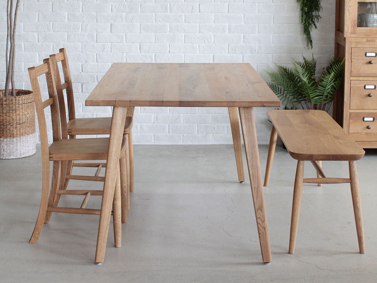 【イージーライフ/Easy Life / GOODS】のMEATH DINING TABLE / ミース ダイニングテーブル カーブ天板 + No.1脚(木角脚) インテリア・キッズ・メンズ・レディースファッション・服の通販 founy(ファニー) 　オイル　Oil　コーティング　Coating　テーブル　Table　ベーシック　Basic　おすすめ　Recommend　ホーム・キャンプ・アウトドア・お取り寄せ　Home,Garden,Outdoor,Camping Gear　家具・インテリア　Furniture　テーブル　Table　ダイニングテーブル　Dining Table　脚部参考イメージ|ID: prp329100001136787 ipo3291000000025322573