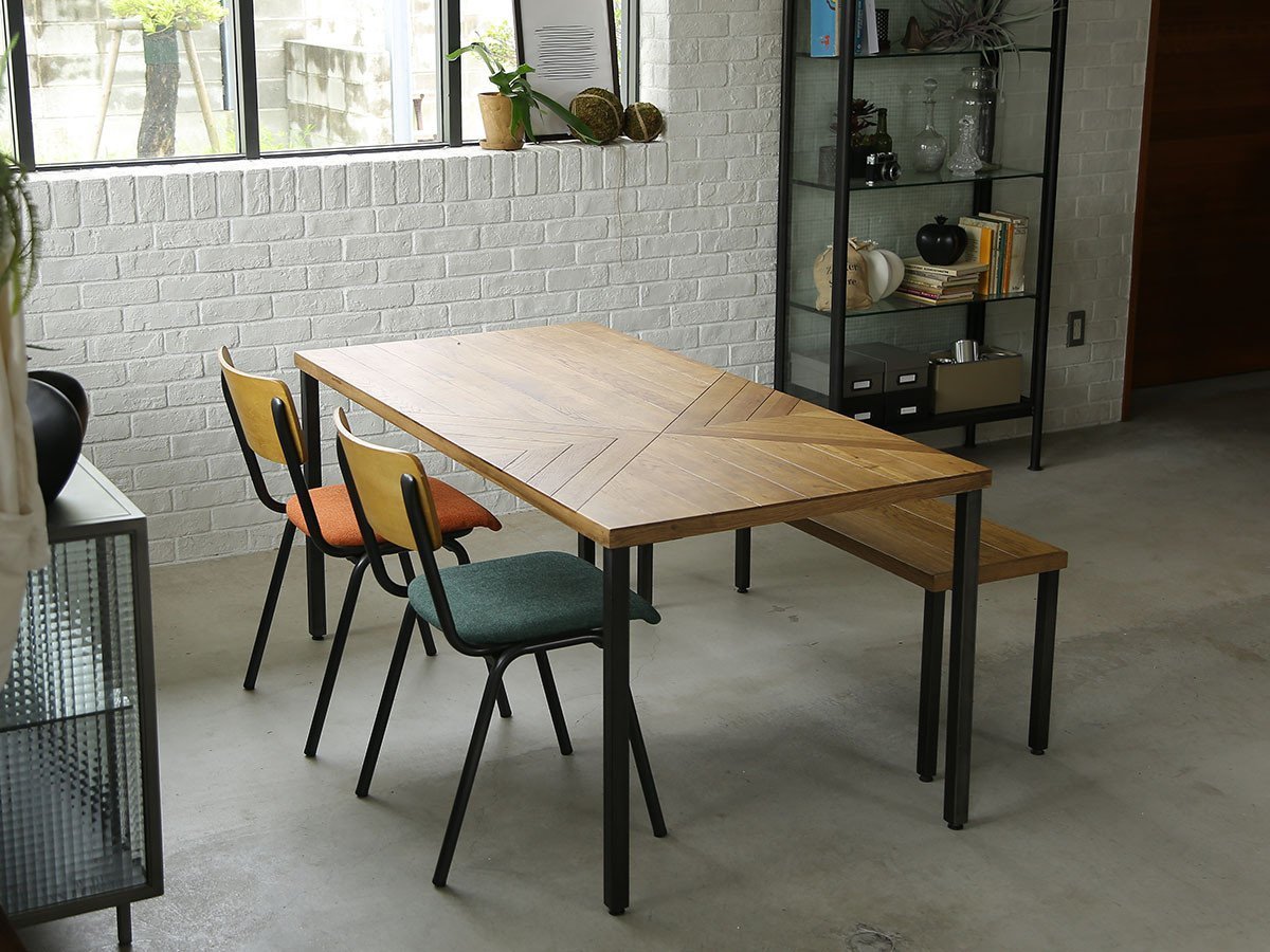 【ノットアンティークス/knot antiques / CRASH GATE / GOODS】のGYPSY DINING TABLE / ジプシー ダイニングテーブル アシンメトリー柄天板 + No.3脚(スチール角脚) 人気、トレンドファッション・服の通販 founy(ファニー) 　おすすめ　Recommended / Our Picks　アシンメトリー　Asymmetrical Style　テーブル　Table, Dining Table　ビンテージ　Vintage, Retro Style　フォルム　Silhouette, Form　モダン　Modern, Contemporary　モチーフ　Motif, Design Theme　ホーム・キャンプ・アウトドア・お取り寄せ　Home Living / Home & Lifestyle / Camping Gear / Outdoor Camping　家具・インテリア　Home Furniture & Interior. Stylish & Functional Living Spaces　テーブル　Dining, Coffee & Side Tables　ダイニングテーブル・食卓テーブル　Dining Tables　other-4|ID: prp329100001150998 ipo3291000000031524436